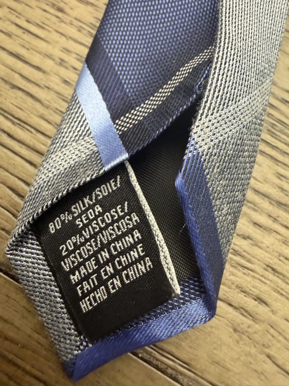 Van Heusen Tie Lot 3 Men’s Neck Ties Blue Gray Silk / Silk Blend